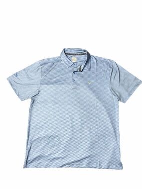 NWOT Callaway Sky Blue Micro-Print Golf Polo
